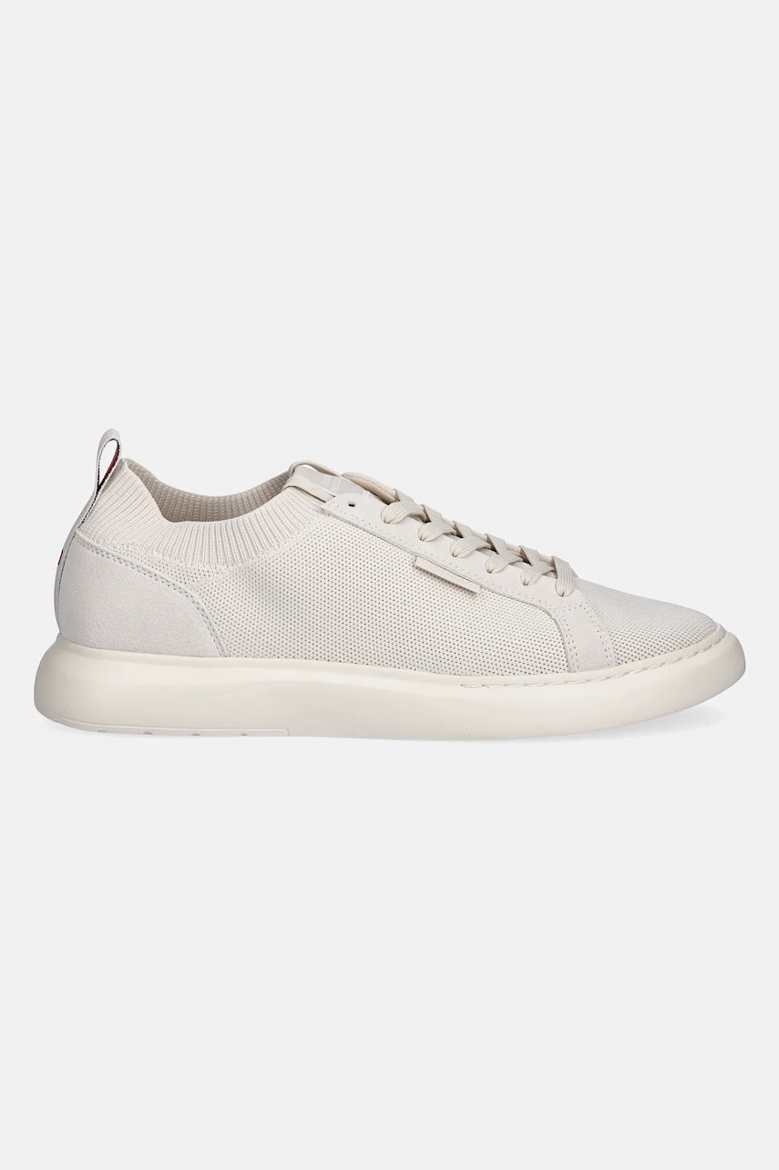 Кроссовки Tommy Hilfiger LIGHT CUPSOLE KNIT SEASONAL цвет бежевый FM0FM05403 Кроссовки Tommy Hilfiger LIGHT CUPSOLE KNIT SEASONAL цвет бежевый FM0FM05403