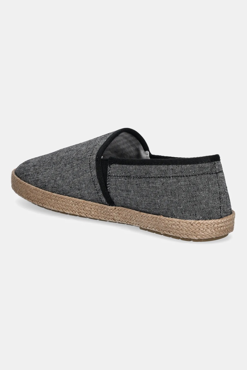 Εσπαντρίγιες Tommy Hilfiger HILFIGER CHAMBRAY ESPADRILLE χρώμα: μαύρο, FM0FM05391 φωτογραφία