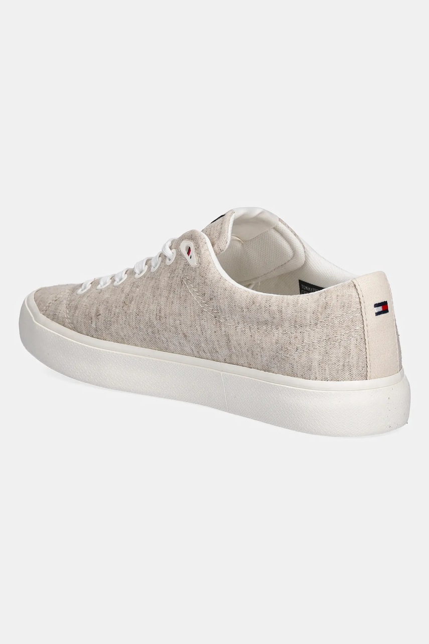 Πάνινα παπούτσια Tommy Hilfiger TH HI VULC LOW CORE CHAMBRAY χρώμα: μπεζ, FM0FM05389 φωτογραφία