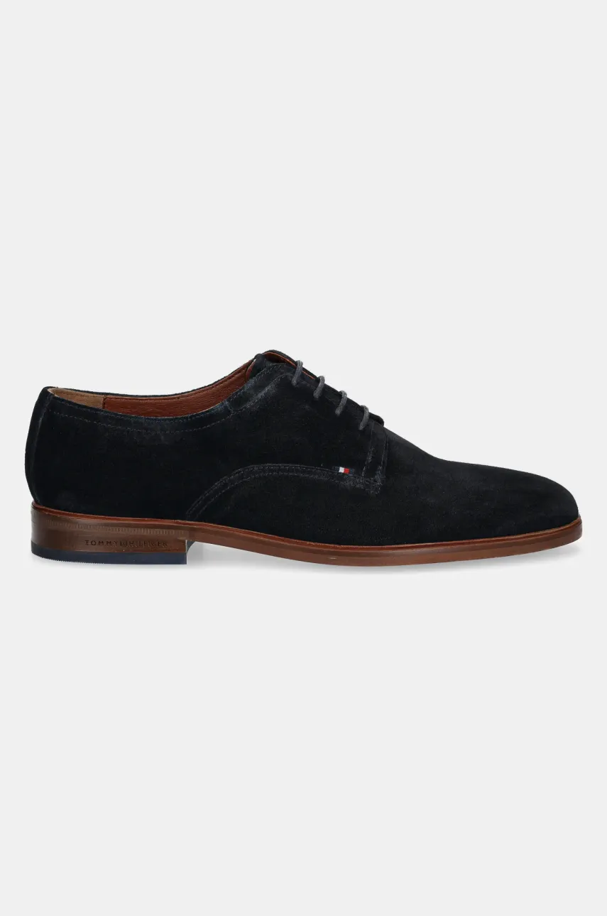 Замшевые туфли Tommy Hilfiger HILFIGER THUNIT SUEDE SHOE мужские цвет синий FM0FM05377 Замшевые туфли Tommy Hilfiger HILFIGER THUNIT SUEDE SHOE мужские цвет синий FM0FM05377