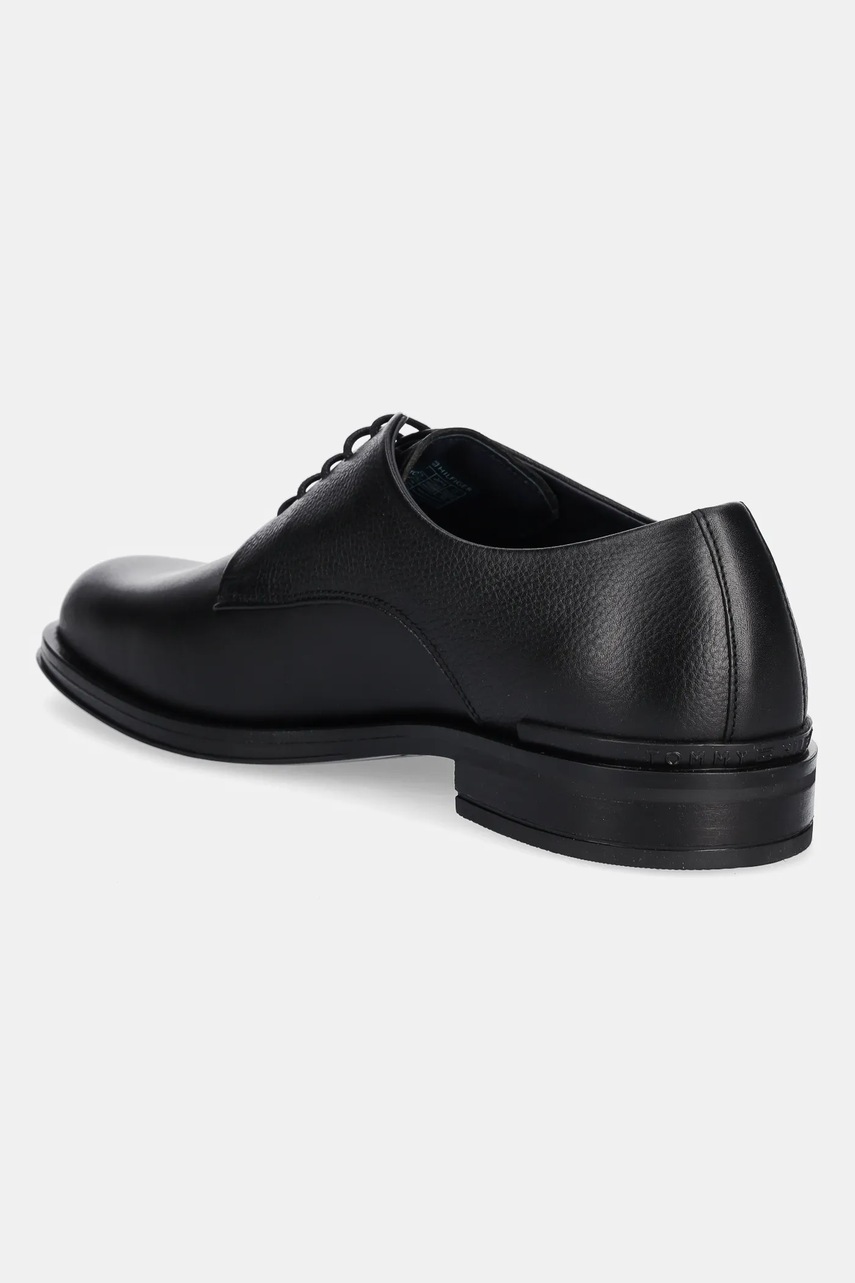 Шкіряні туфлі Tommy Hilfiger CORE HILFIGER LEATHER SHOE чоловічі колір чорний FM0FM05375 