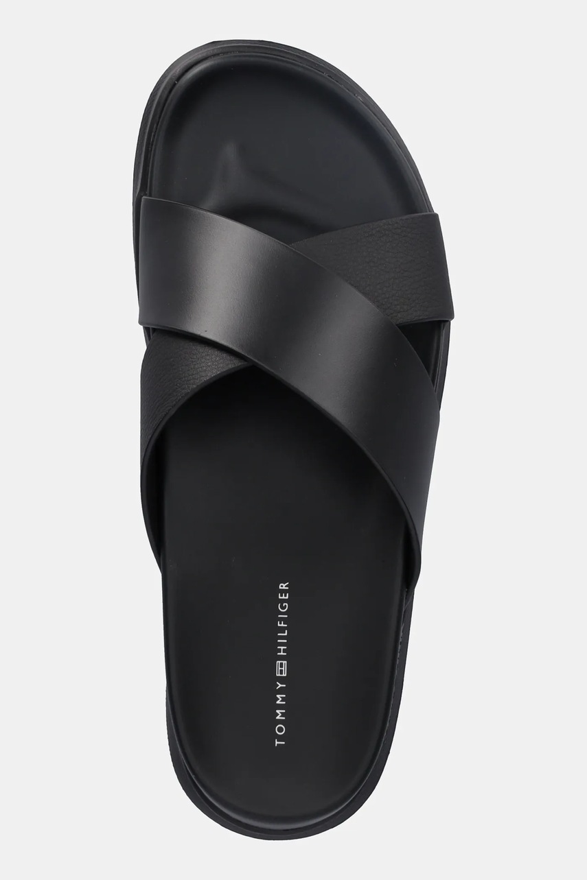 Kožené pantofle Tommy Hilfiger D DENSITY HILFIGER LTH CC SAND (obrázek 4)