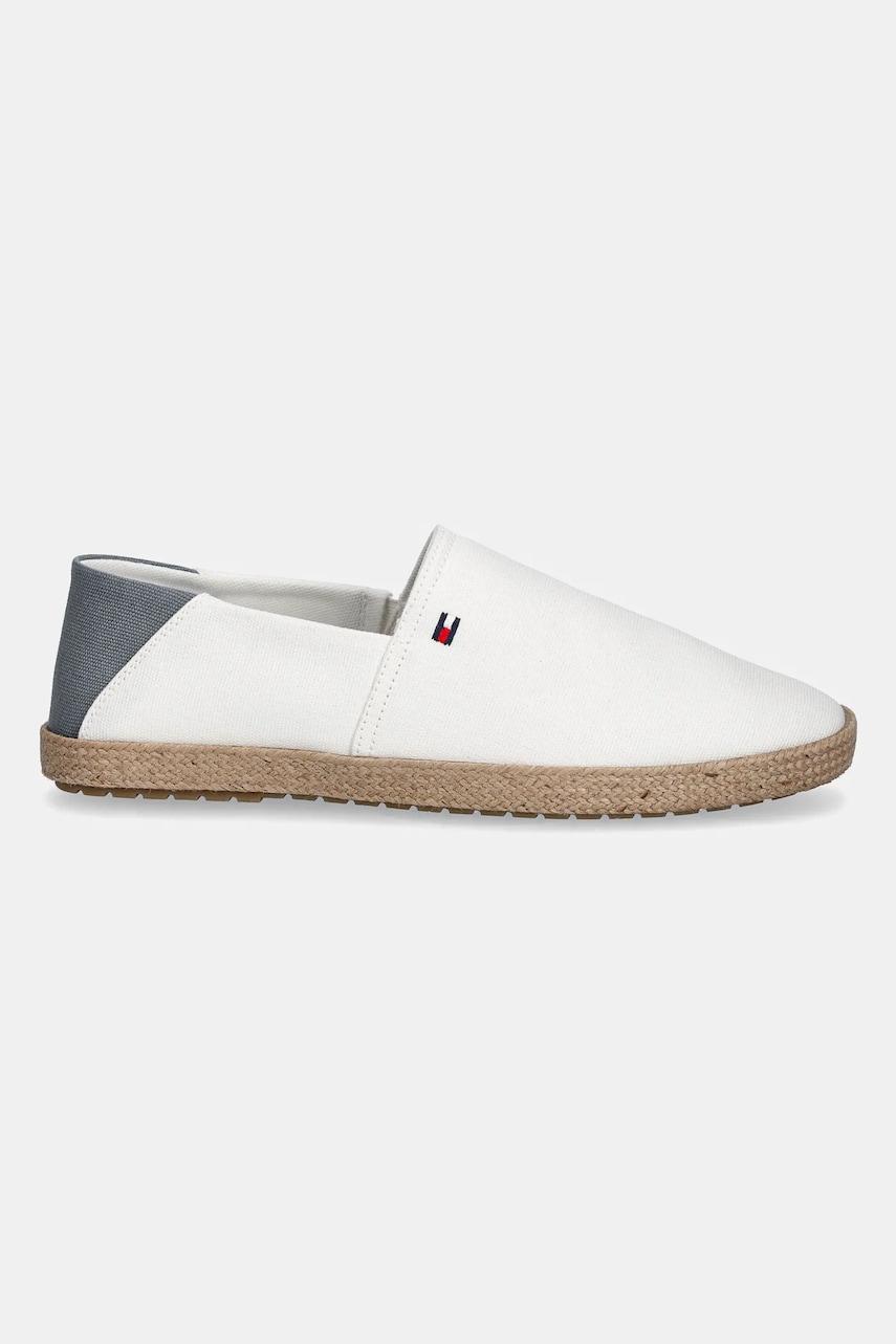 Эспадрильи Tommy Hilfiger HILFIGER ESPADRILLE CORE TEXTILE цвет белый FM0FM05353 Эспадрильи Tommy Hilfiger HILFIGER ESPADRILLE CORE TEXTILE цвет белый FM0FM05353