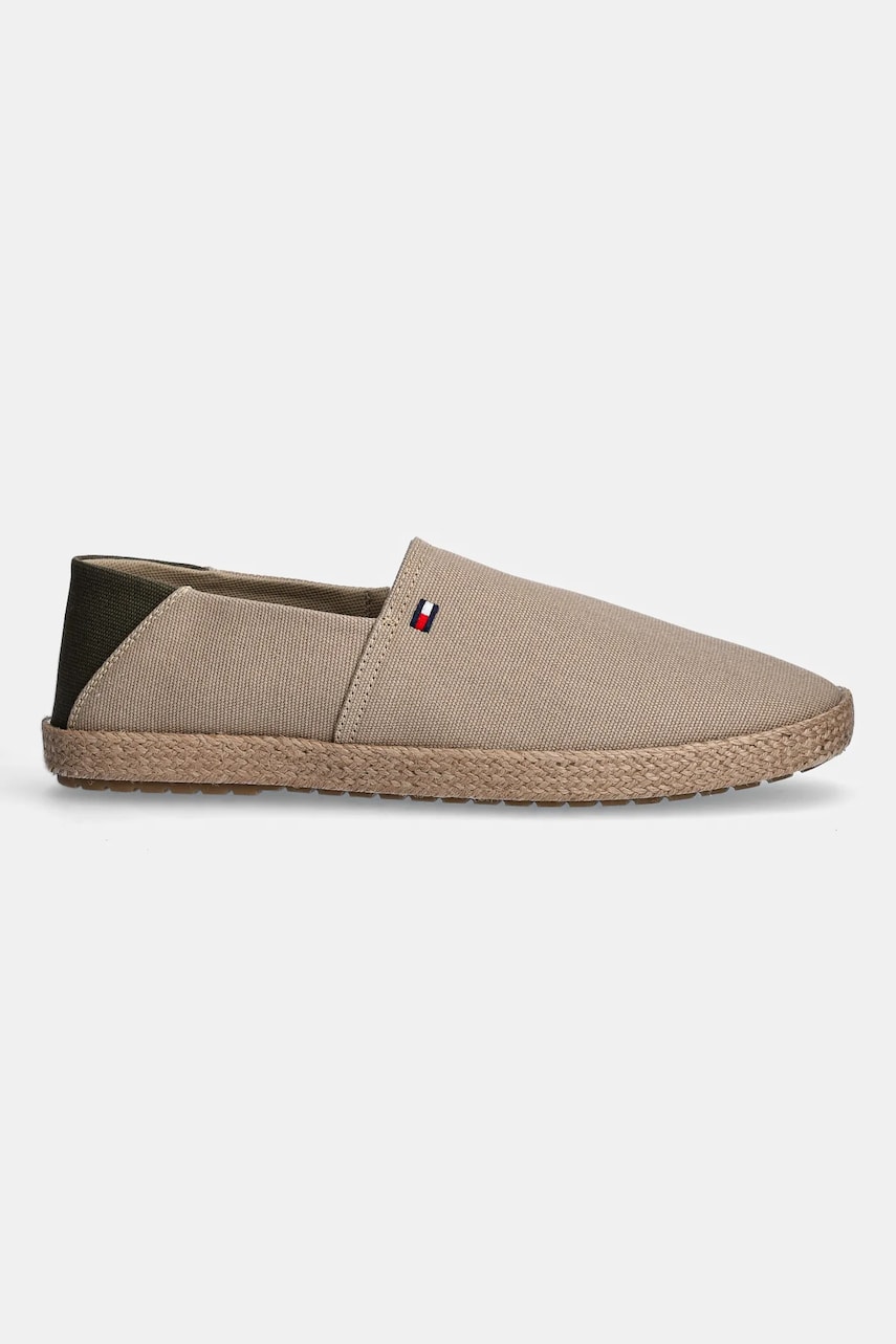 Эспадрильи Tommy Hilfiger HILFIGER ESPADRILLE CORE TEXTILE цвет зелёный FM0FM05353 Эспадрильи Tommy Hilfiger HILFIGER ESPADRILLE CORE TEXTILE цвет зелёный FM0FM05353