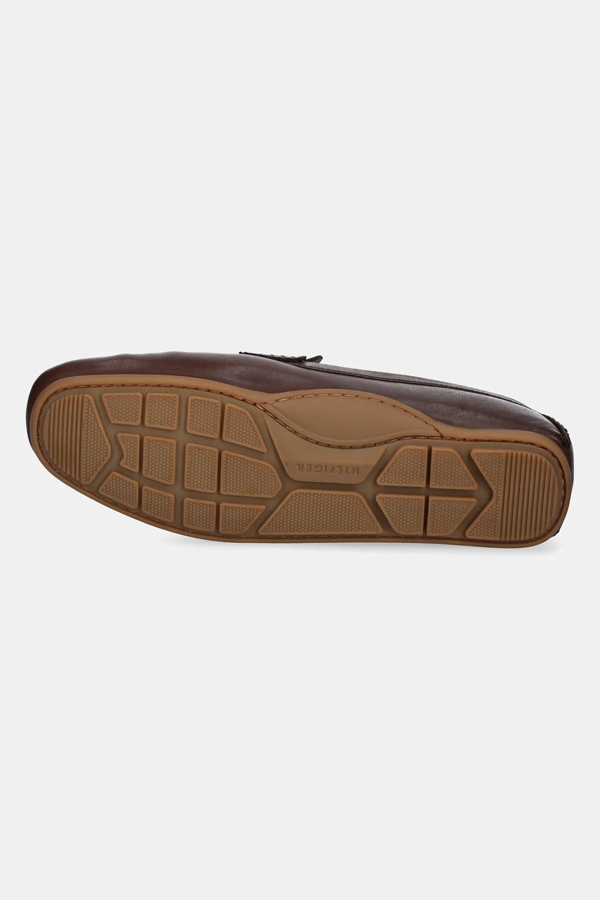 Шкіряні мокасини Tommy Hilfiger CORPOARTE HILFIGER LTH DRIVER чоловічі колір коричневий FM0FM04810 
