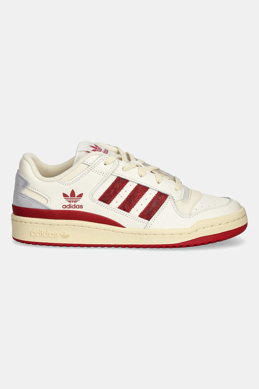 Кожаные кроссовки adidas Originals Forum LOW цвет бежевый JI3269 Кожаные кроссовки adidas Originals Forum LOW цвет бежевый JI3269