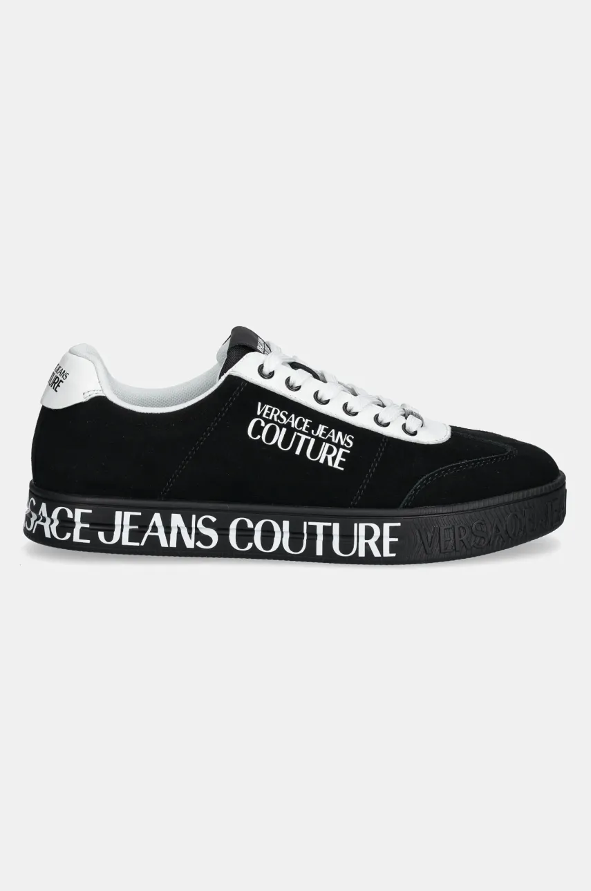 Замшевые кроссовки Versace Jeans Couture цвет чёрный 78YA3SK6 ZPB02 899 Замшевые кроссовки Versace Jeans Couture цвет чёрный 78YA3SK6 ZPB02 899