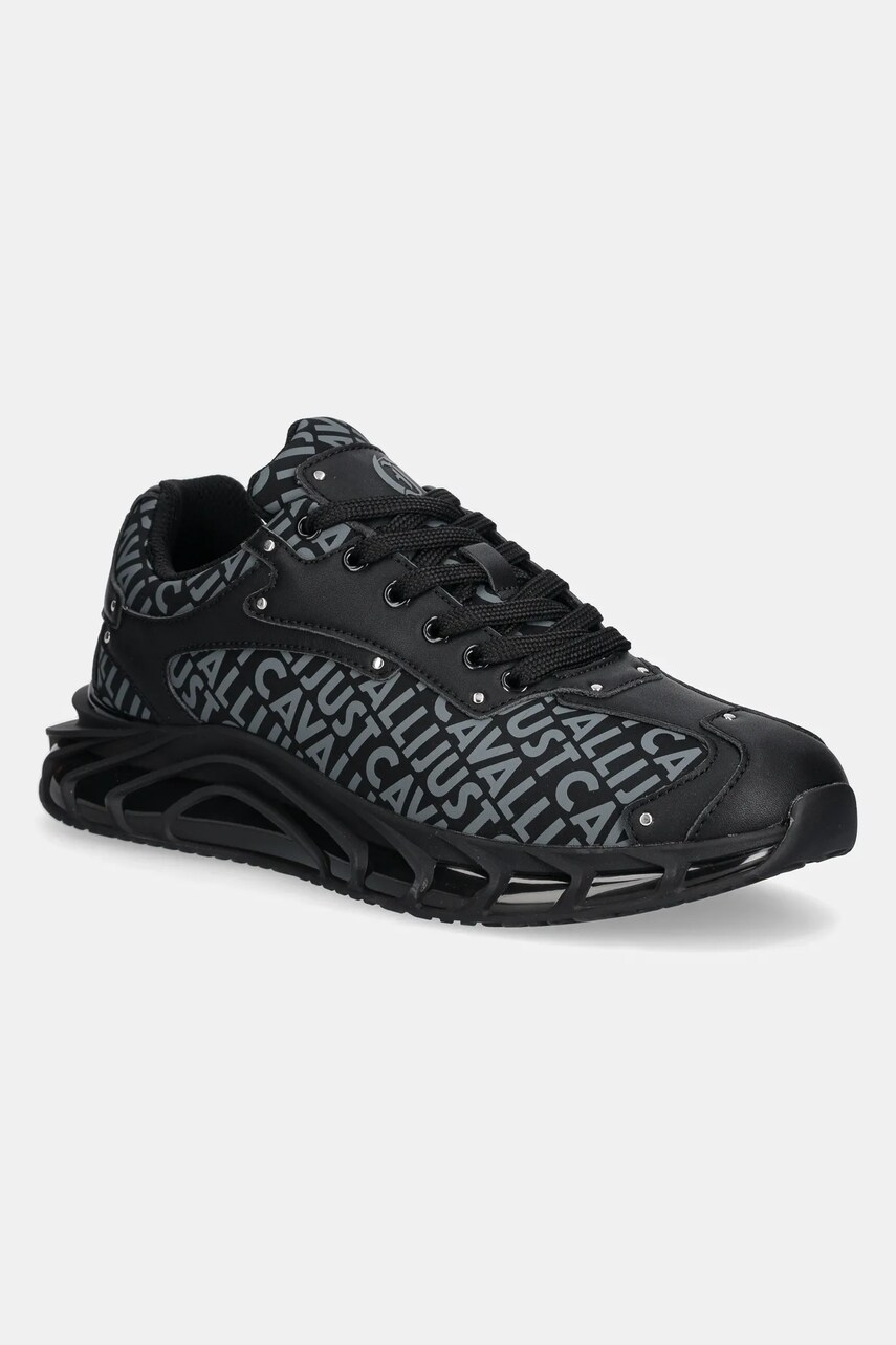 Just Cavalli sneakers barbati, culoarea negru, 78QA3SQ1ZSC46899