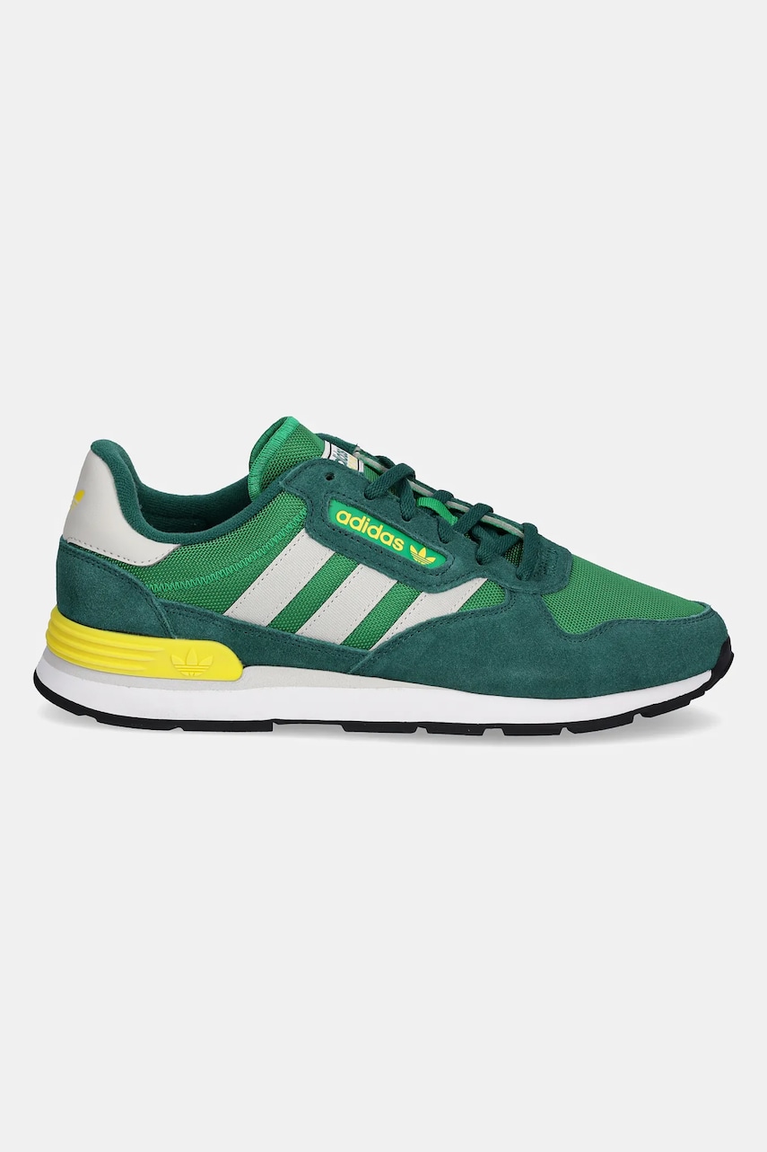 Замшевые кроссовки adidas Originals Treziod 2 цвет зелёный IH3807 Замшевые кроссовки adidas Originals Treziod 2 цвет зелёный IH3807