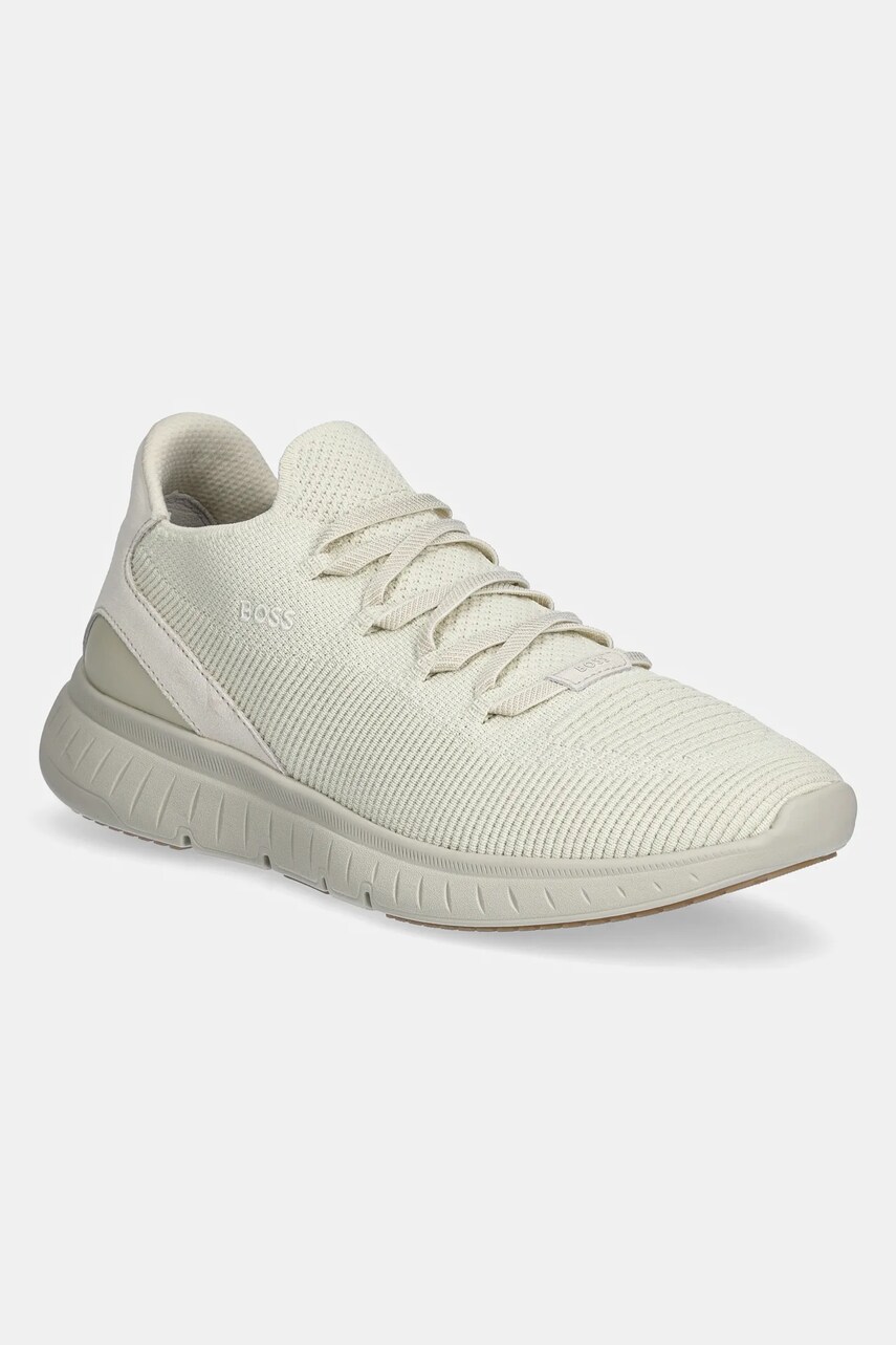 BOSS sneakers C TTNM bărbați, culoarea bej, 50542130