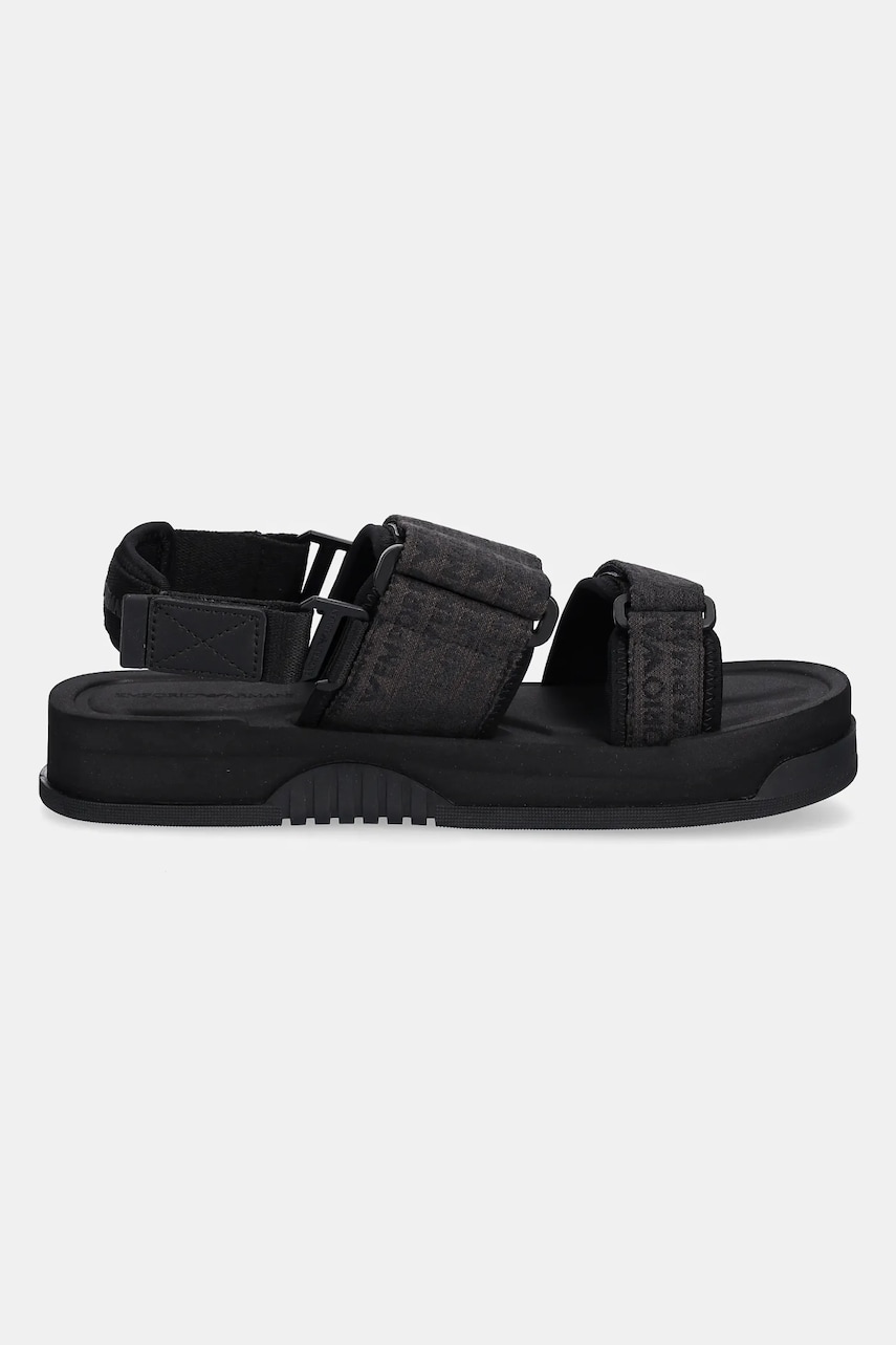 Сандалии Emporio Armani цвет чёрный X4P141 XR343 K001 Сандалии Emporio Armani цвет чёрный X4P141 XR343 K001