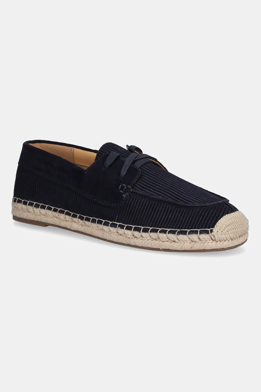 Emporio Armani espadrile din piele întoarsă culoarea negru, X4S032 XR339 N151