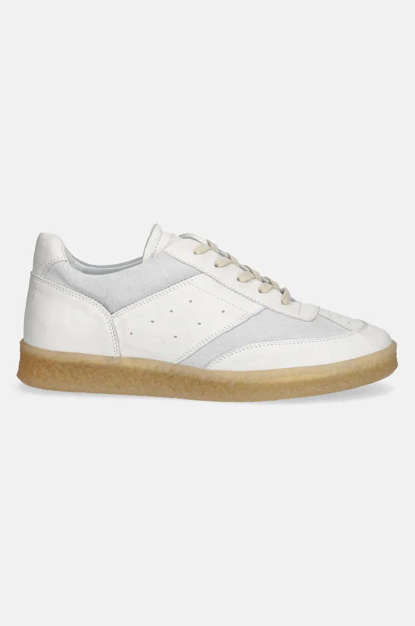 Замшевые кроссовки MM6 Maison Margiela мужские цвет серый SH1WS0012 Замшевые кроссовки MM6 Maison Margiela мужские цвет серый SH1WS0012
