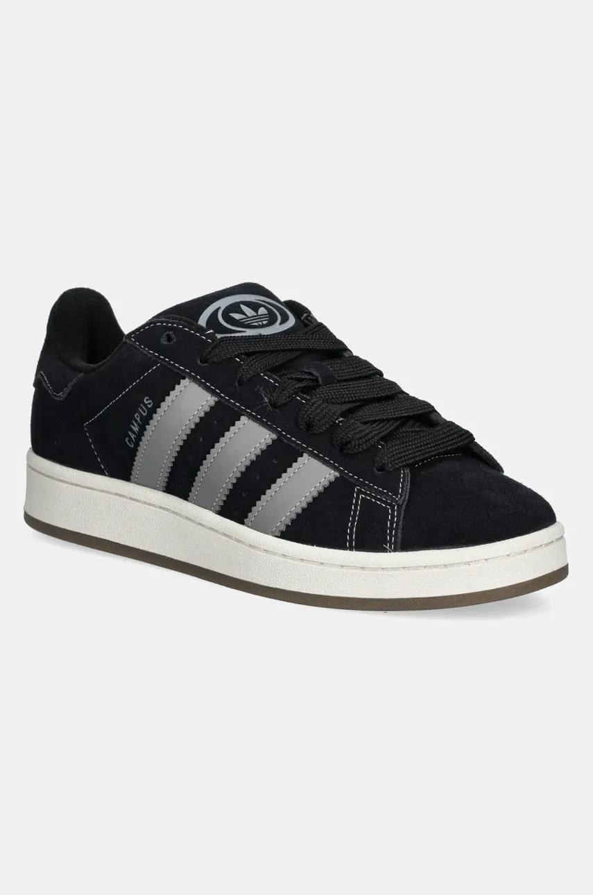 adidas Originals sneakers din piele intoarsă Campus 00s barbati, culoarea negru, JR8173