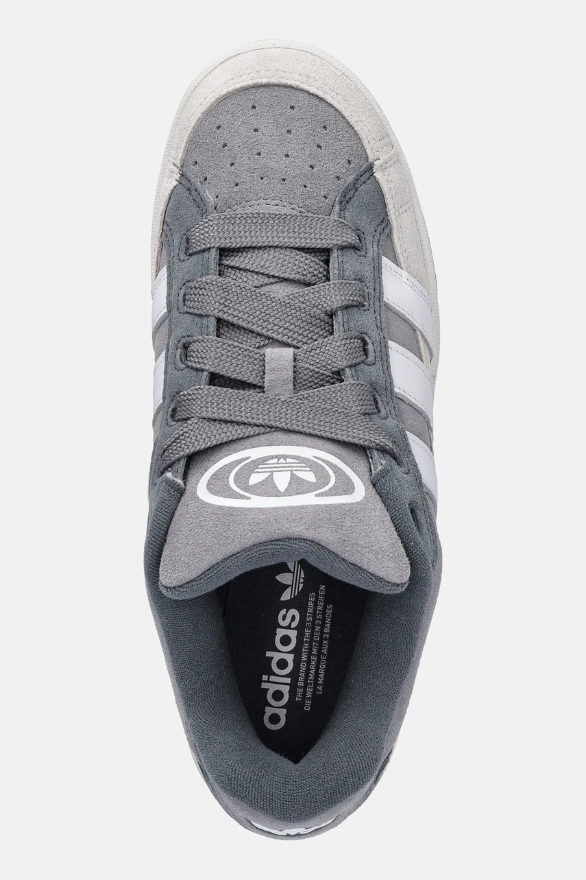 Σουέτ αθλητικά παπούτσια adidas Originals Campus 00S Beta χρώμα: γκρι, JR2463 φωτογραφία