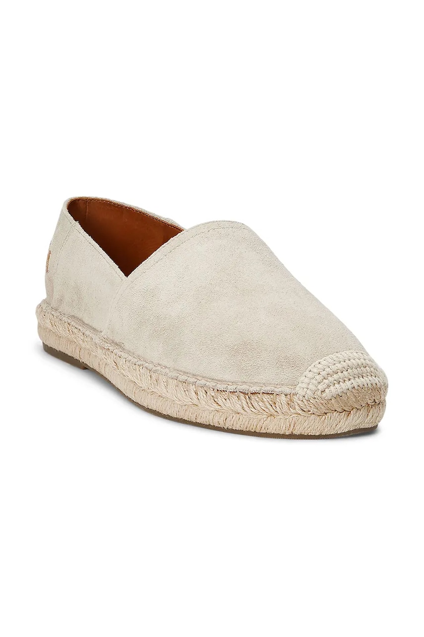 Замшевые эспадрильи Polo Ralph Lauren Cevio Slip цвет бежевый 803961282001 Замшевые эспадрильи Polo Ralph Lauren Cevio Slip цвет бежевый 803961282001