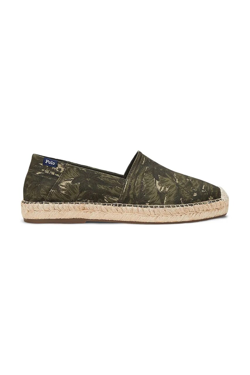 Levně Espadrilky Polo Ralph Lauren Cevio Slip zelená barva, 803961285002