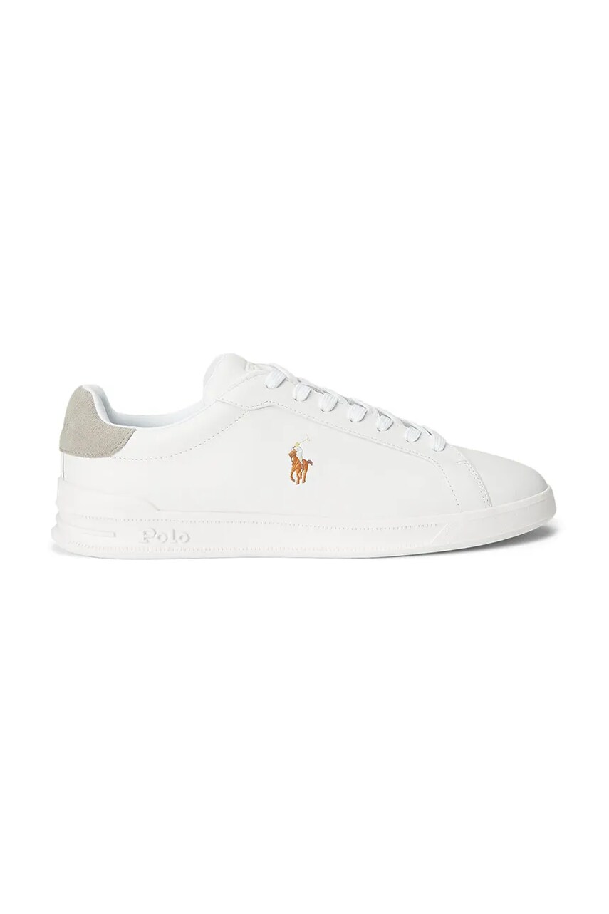 Levně Kožené tenisky Polo Ralph Lauren Hrt Ct Ii bílá barva, 809940762002