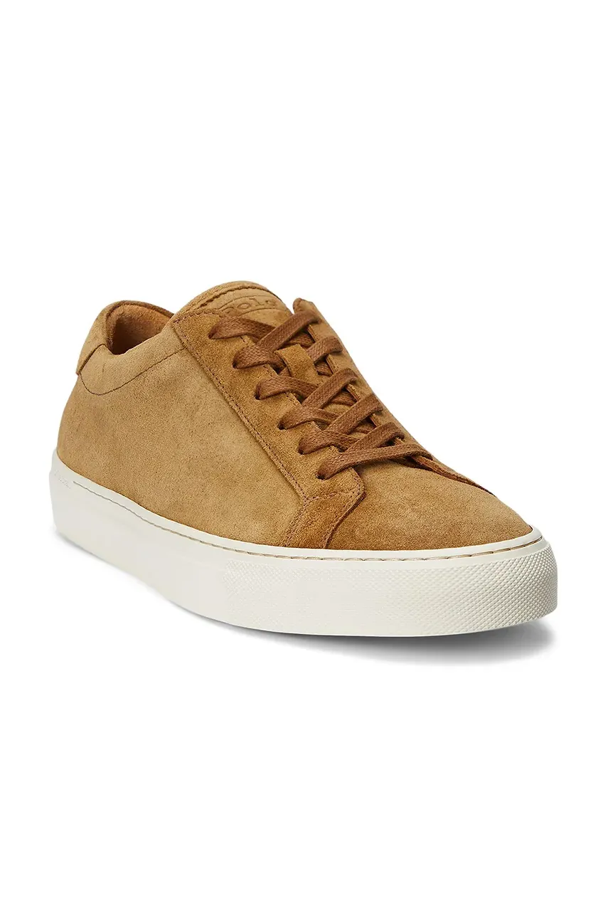 Замшевые кроссовки Polo Ralph Lauren Jermain Lux мужские цвет коричневый 809949793003 Замшевые кроссовки Polo Ralph Lauren Jermain Lux мужские цвет коричневый 809949793003