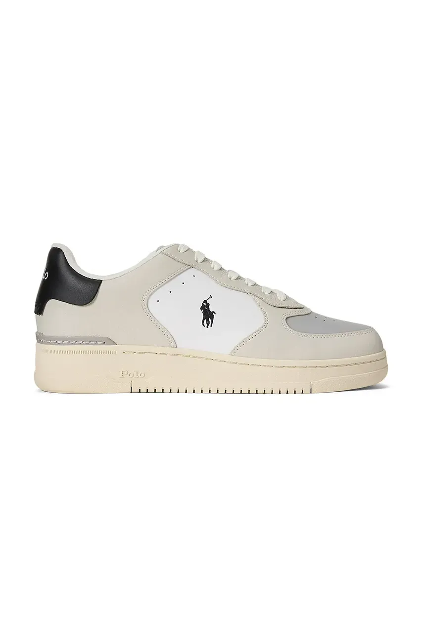 Levně Kožené tenisky Polo Ralph Lauren Masters Crt bílá barva, 809960988002
