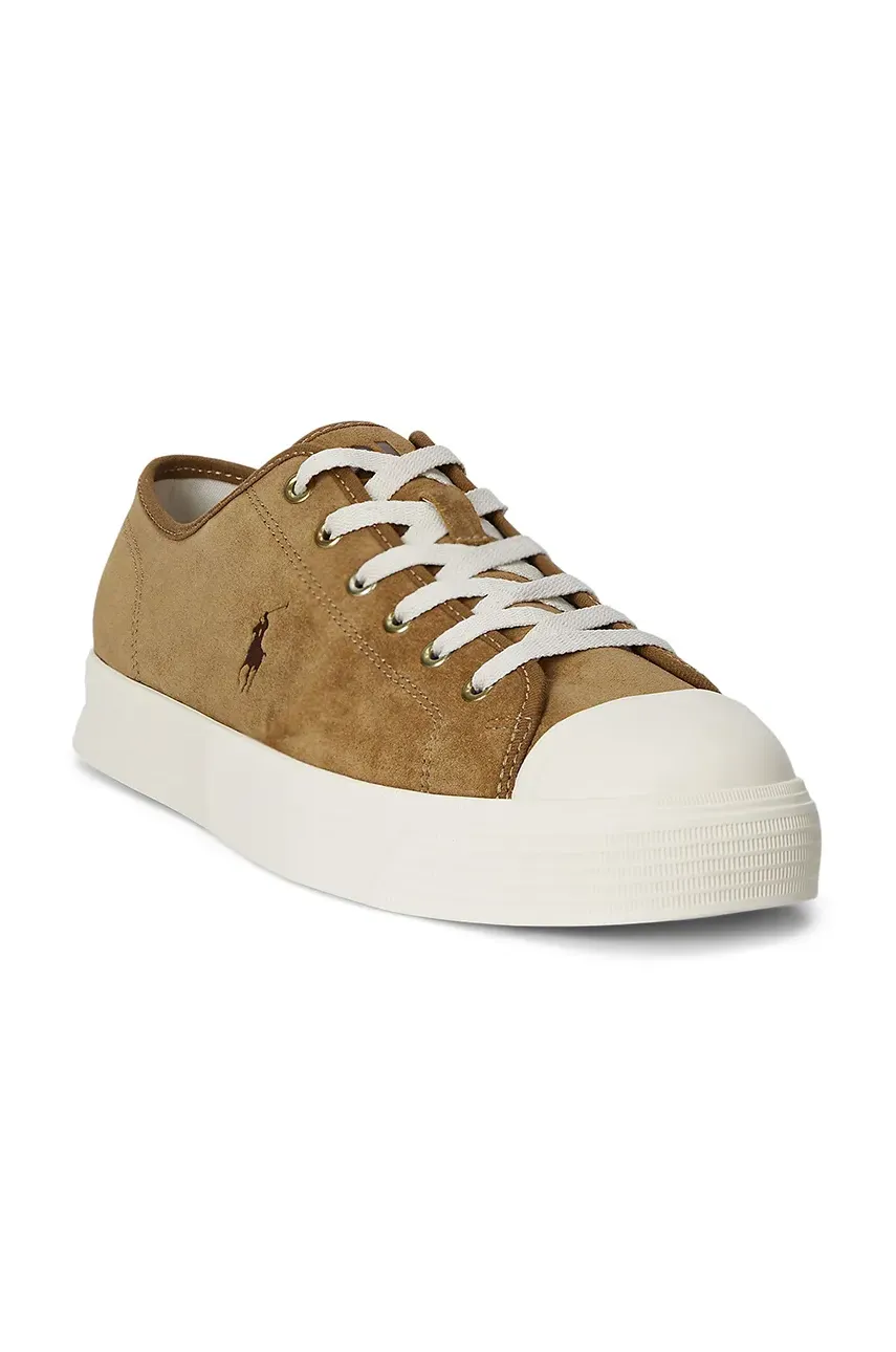 Замшевые кроссовки Polo Ralph Lauren Ayers Low Pp мужские цвет коричневый 809961051002 Замшевые кроссовки Polo Ralph Lauren Ayers Low Pp мужские цвет коричневый 809961051002