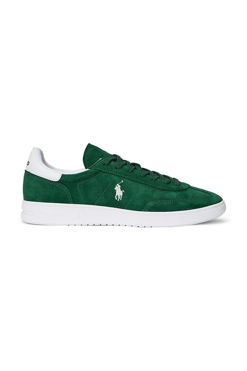 Levně Semišové tenisky Polo Ralph Lauren Bedford Pp zelená barva, 809961180004