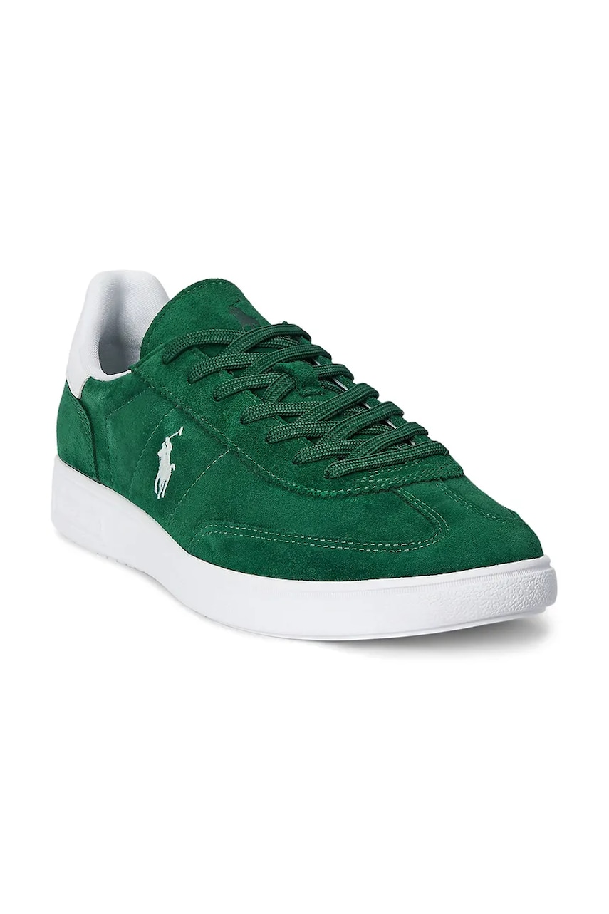 Замшевые кроссовки Polo Ralph Lauren Bedford Pp цвет зелёный 809961180004 Замшевые кроссовки Polo Ralph Lauren Bedford Pp цвет зелёный 809961180004