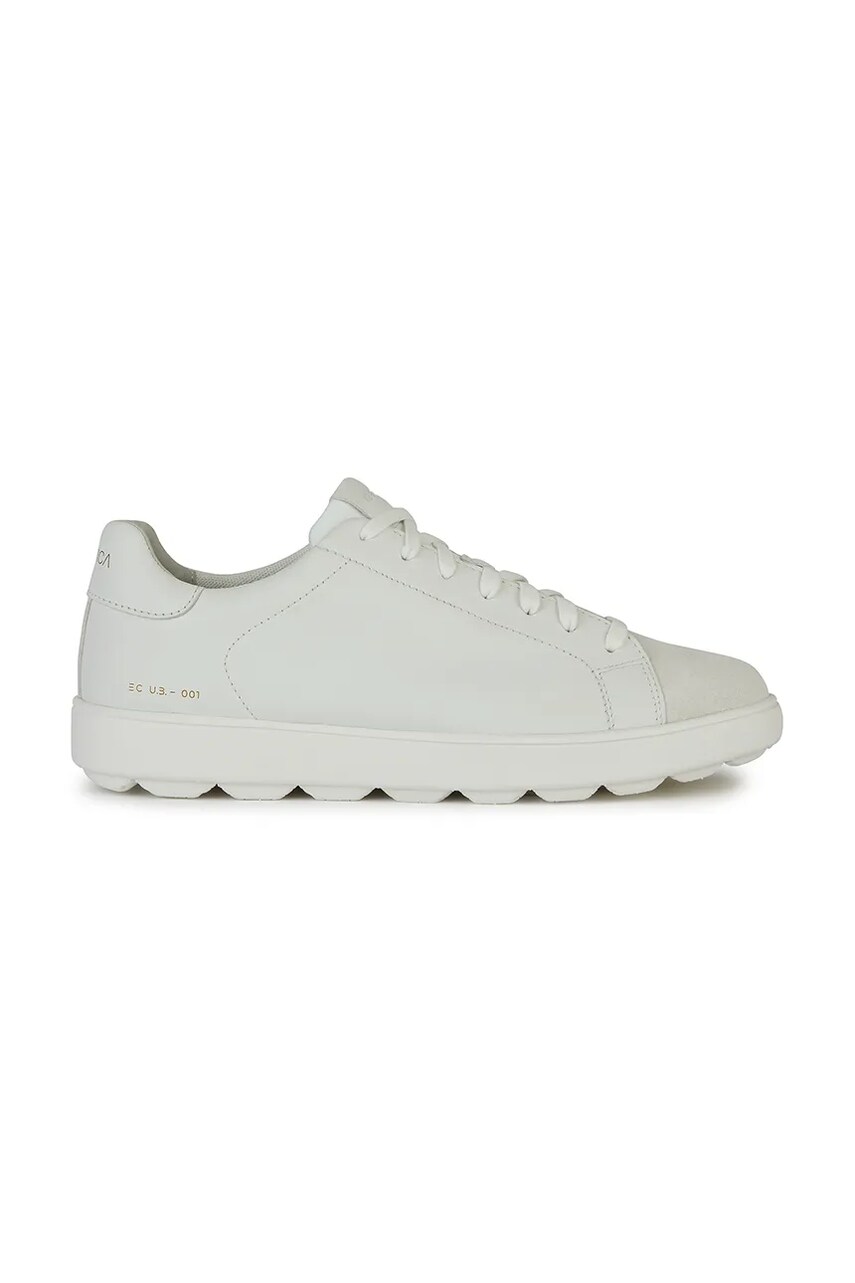 Geox sneakers din piele U SPHERICA ECUB-1 C culoarea alb, U45GPC 08522 C1352