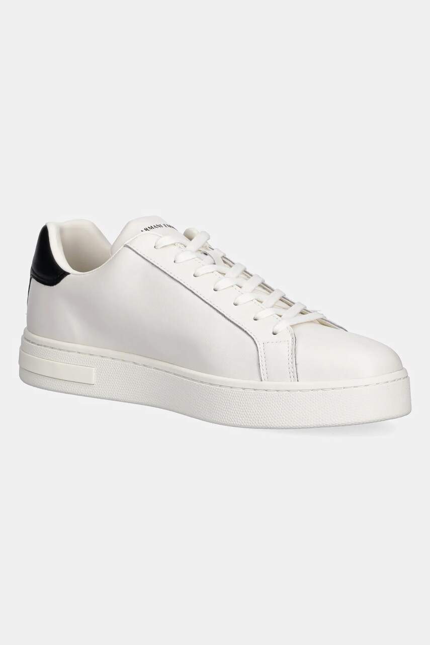 Levně Kožené sneakers boty Armani Exchange bílá barva, XM000141 AF11912 M0017