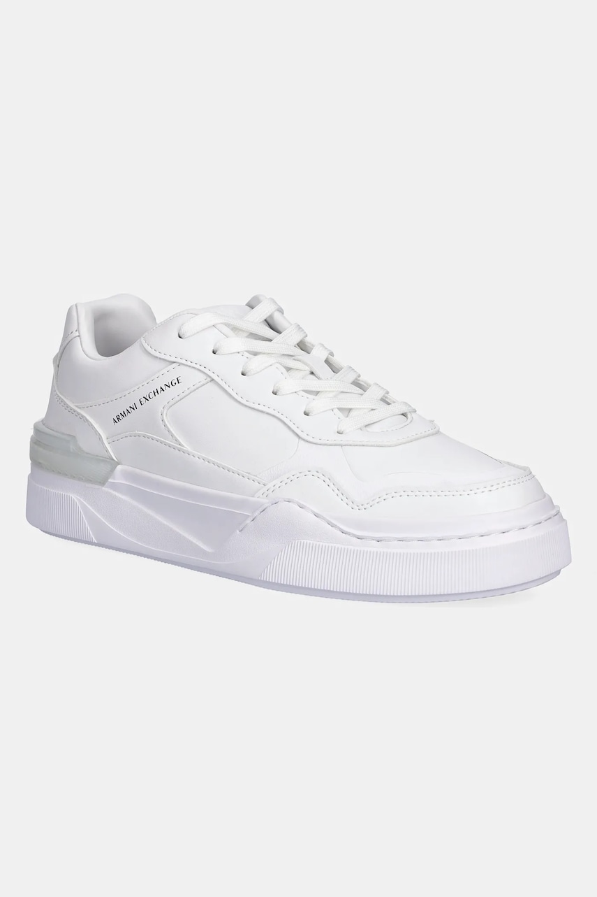 Armani Exchange sneakers bărbați, culoarea alb, XUX219 XV857 01015