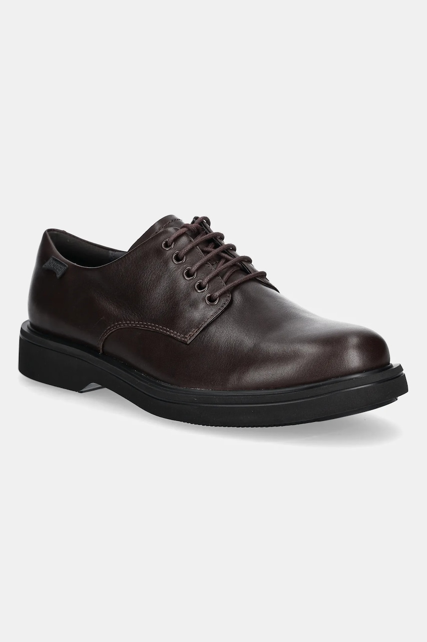 Camper pantofi de piele Norman barbati, culoarea maro, K100998-002 Camper pantofi de piele Norman barbati, culoarea maro, K100998-002