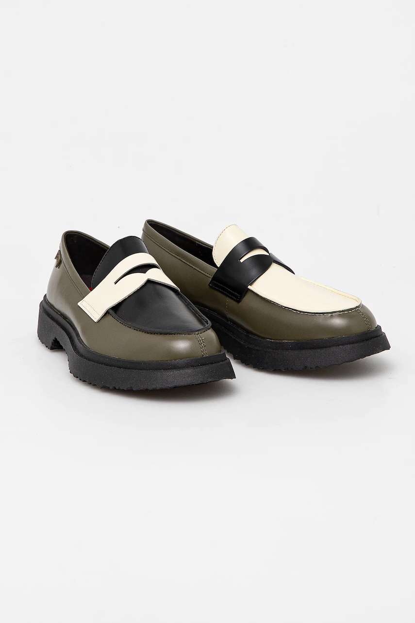 Camper mocasini de piele TWS barbati, culoarea verde, K100633-041 Camper mocasini de piele TWS barbati, culoarea verde, K100633-041