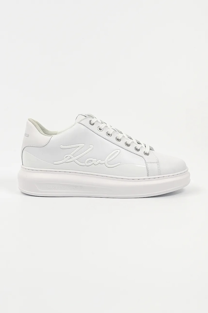 Karl Lagerfeld sneakers KAPRI MENS barbati, culoarea alb, KL52548F Karl Lagerfeld sneakers KAPRI MENS barbati, culoarea alb, KL52548F