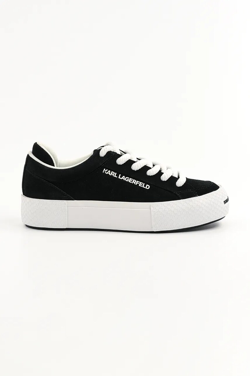 Karl Lagerfeld tenisi SKATE LO LACE culoarea negru, KL50722