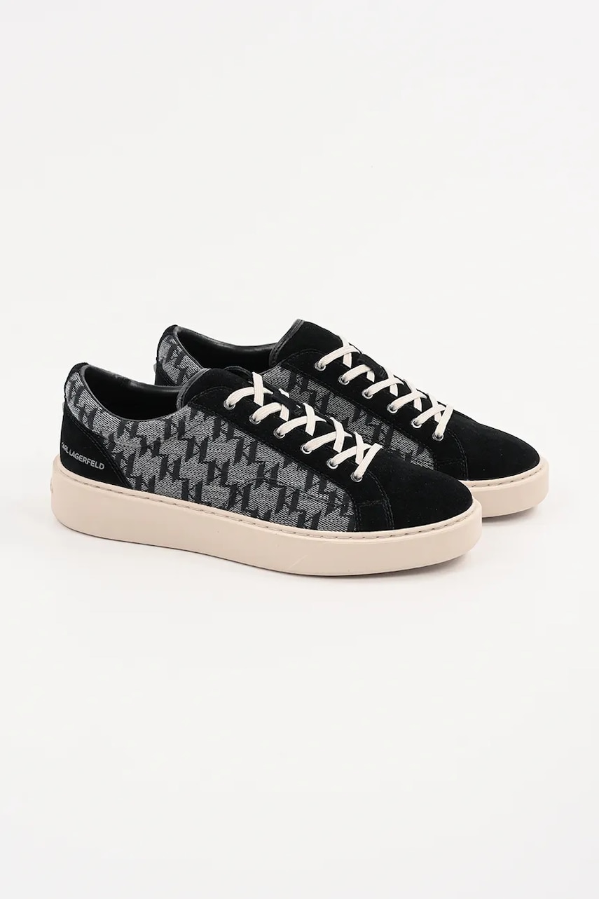 Кеды Karl Lagerfeld FLINT II цвет чёрный KL53323 Кеды Karl Lagerfeld FLINT II цвет чёрный KL53323