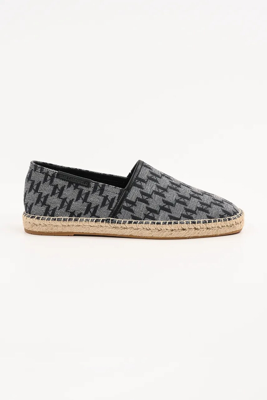 Karl Lagerfeld espadrile KAMINO II culoarea gri, KL70125