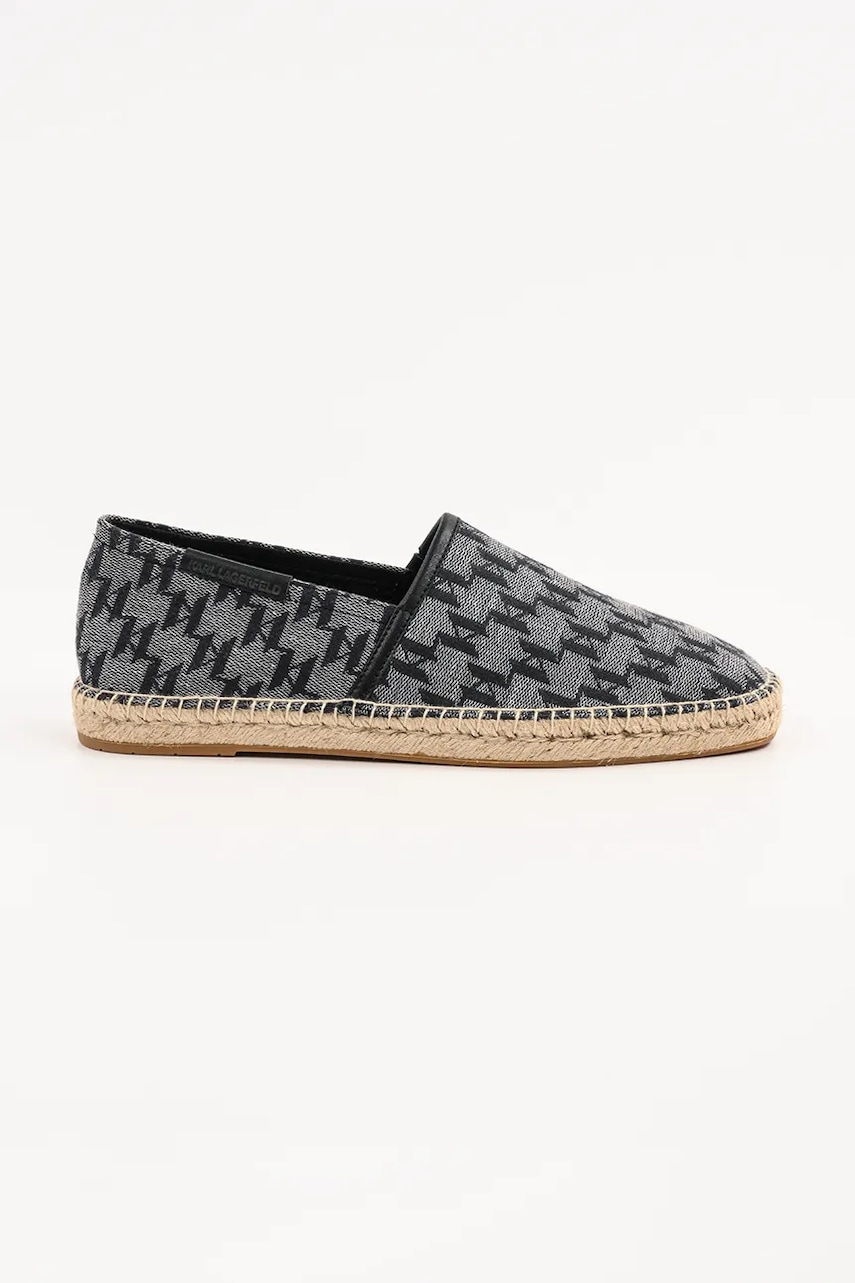 Karl Lagerfeld espadrile KAMINO II culoarea gri, KL70125
