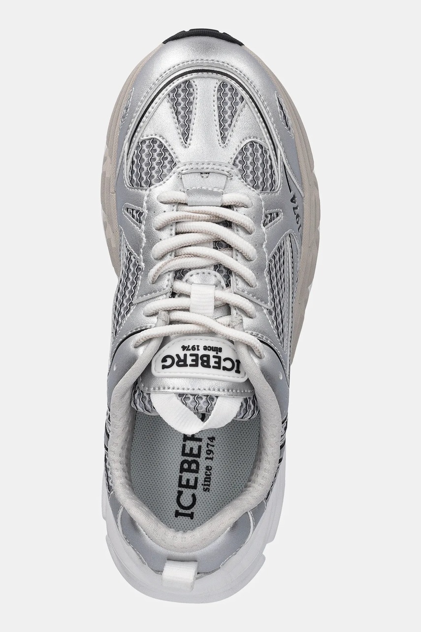 Αθλητικά Iceberg ICB-ONE χρώμα: ασημί, IU17060O φωτογραφία