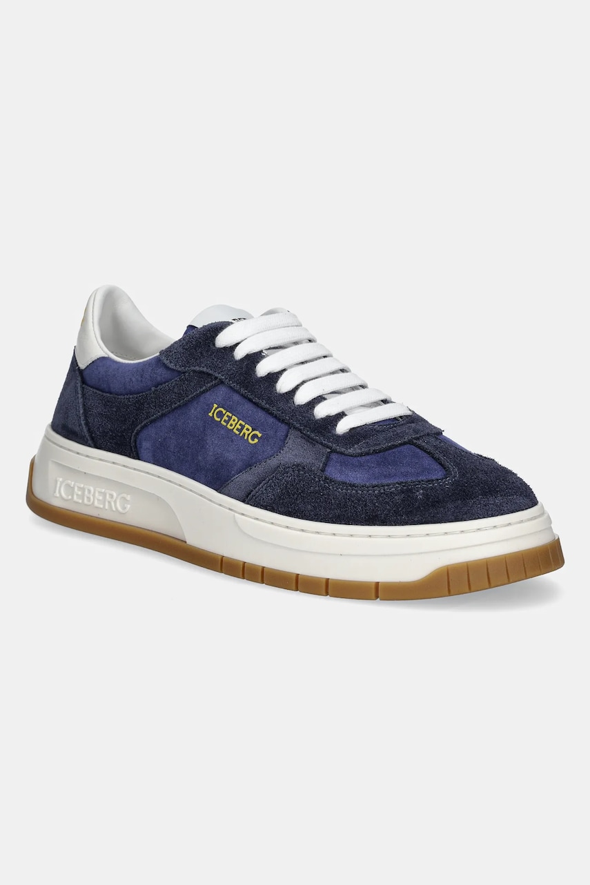Iceberg sneakers din piele intoarsă Clock V2 culoarea albastru marin, IU172407