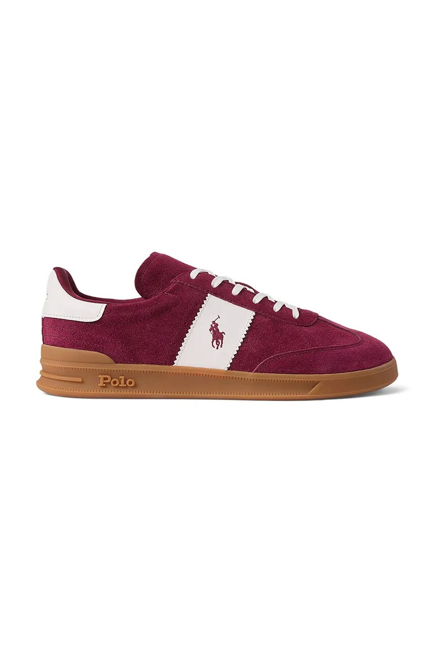 Levně Semišové tenisky Polo Ralph Lauren Hrt Aera Pp fialová barva, 809954903004