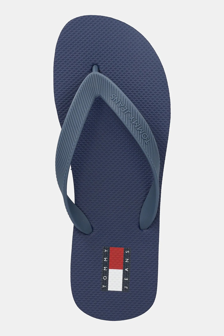 Σαγιονάρες Tommy Jeans BEACH SANDAL χρώμα: μπλε, EM0EM01560 φωτογραφία