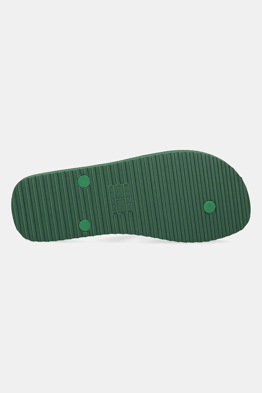 В`єтнамки Tommy Jeans BEACH SANDAL чоловічі колір зелений EM0EM01560 