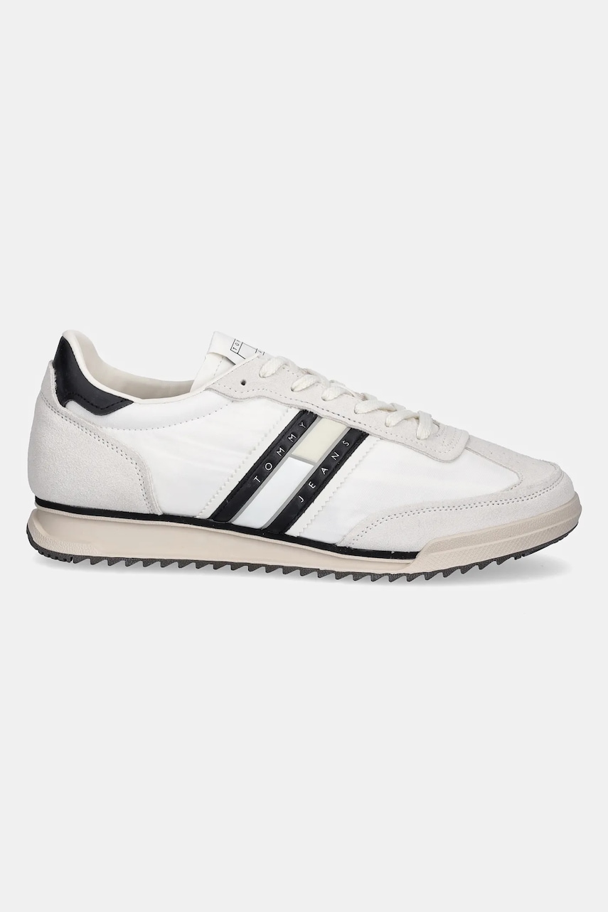 Кроссовки Tommy Jeans RETRO RUNNER CLEATED цвет белый EM0EM01527 Кроссовки Tommy Jeans RETRO RUNNER CLEATED цвет белый EM0EM01527