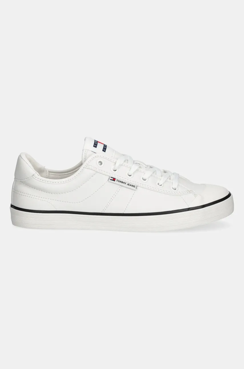 Кеды Tommy Jeans VULCANIZED BUMPER цвет белый EM0EM01545 Кеды Tommy Jeans VULCANIZED BUMPER цвет белый EM0EM01545