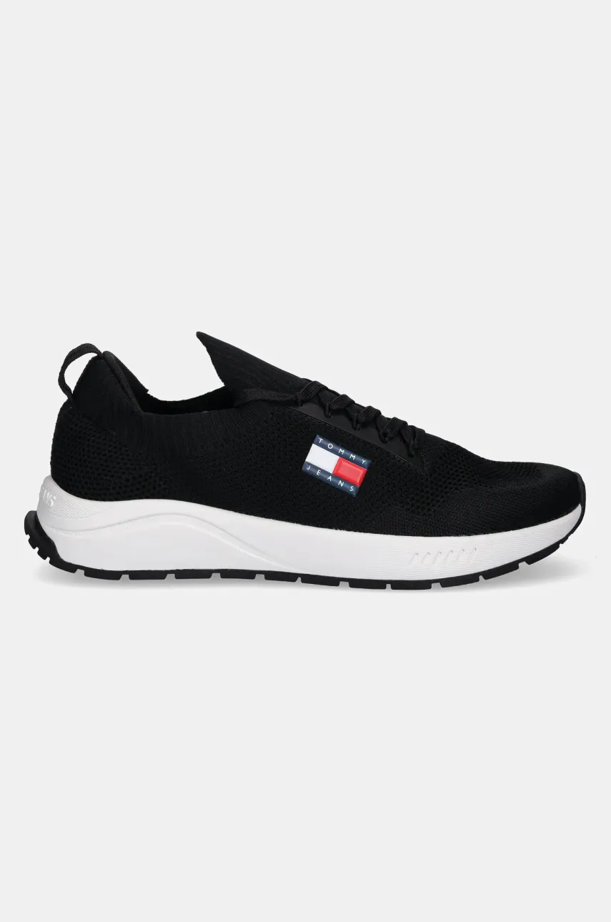 Кроссовки Tommy Jeans RUNNER KNTITTED мужские цвет чёрный EM0EM01555 Кроссовки Tommy Jeans RUNNER KNTITTED мужские цвет чёрный EM0EM01555