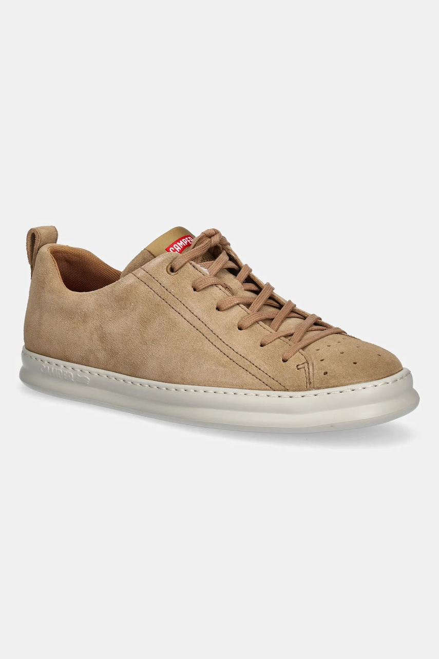 Camper sneakers din piele intoarsă Runner Four bărbați, culoarea maro, K100226-153