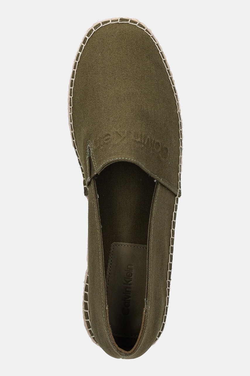 Εσπαντρίγιες Calvin Klein ESPADRILLE CV LOGO χρώμα: πράσινο, HM0HM01808 φωτογραφία