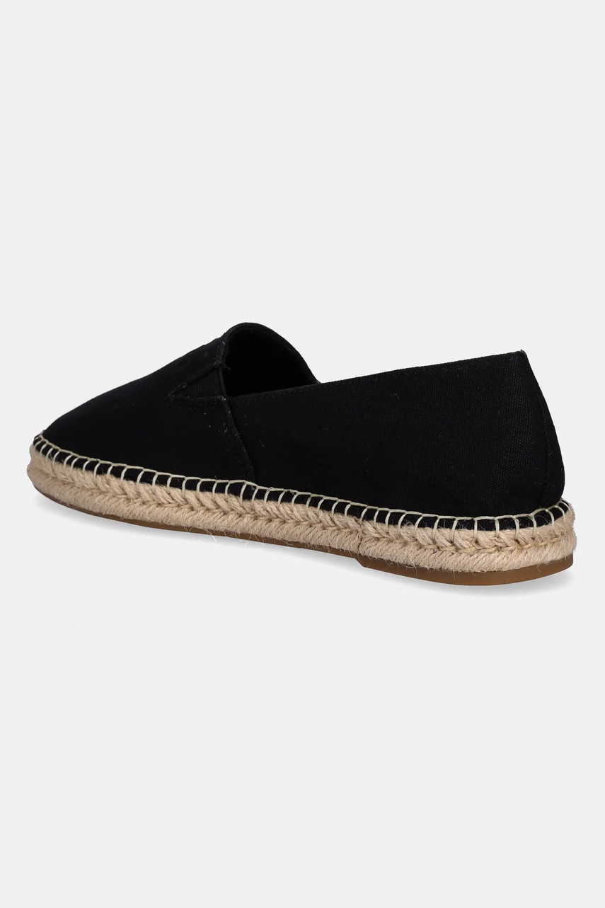Εσπαντρίγιες Calvin Klein ESPADRILLE CV LOGO χρώμα: μαύρο, HM0HM01808 φωτογραφία