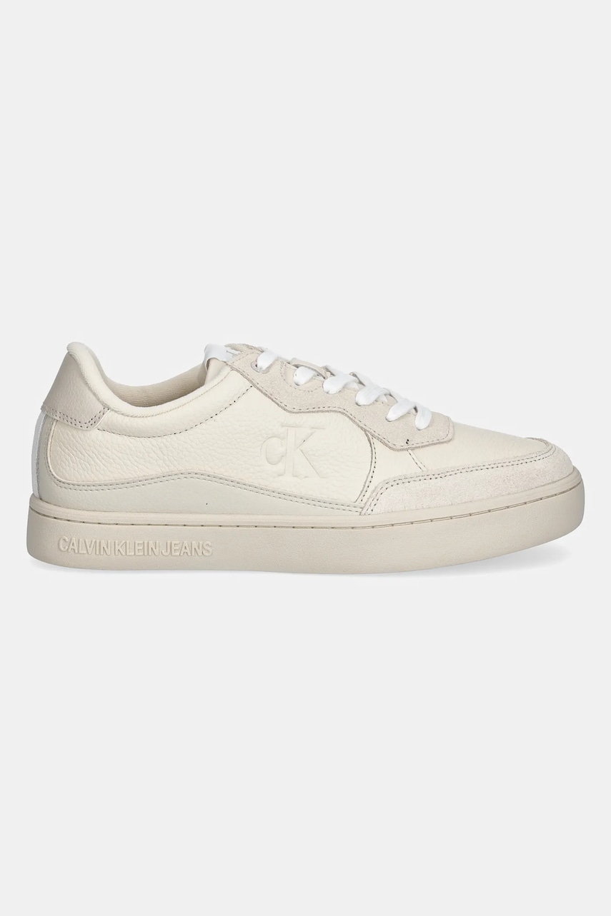 Кроссовки Calvin Klein Jeans CLASSIC CUPSOLE MG WMM цвет бежевый YM0YM01153 Кроссовки Calvin Klein Jeans CLASSIC CUPSOLE MG WMM цвет бежевый YM0YM01153