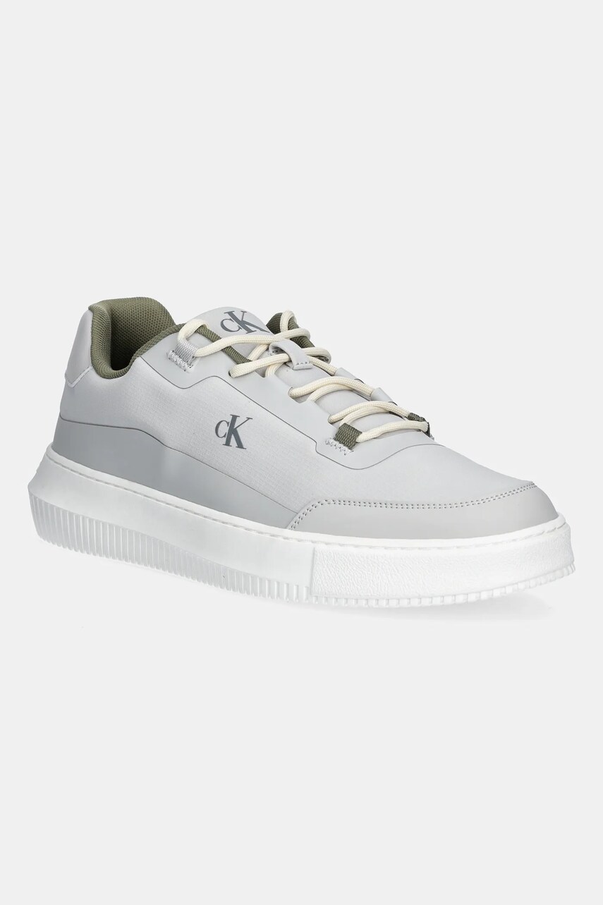 Levně Sneakers boty Calvin Klein Jeans CHUNKY CUPSOLE TECH RIPSTOP šedá barva, YM0YM01204